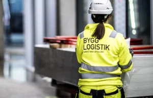 Materialhantering på Bygglogistik